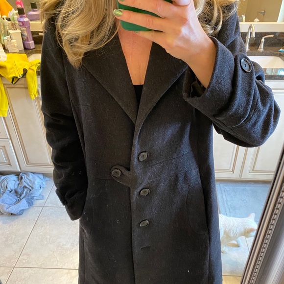 EC Preston & York CharcoalGrey wool coat - Picture 11 of 16